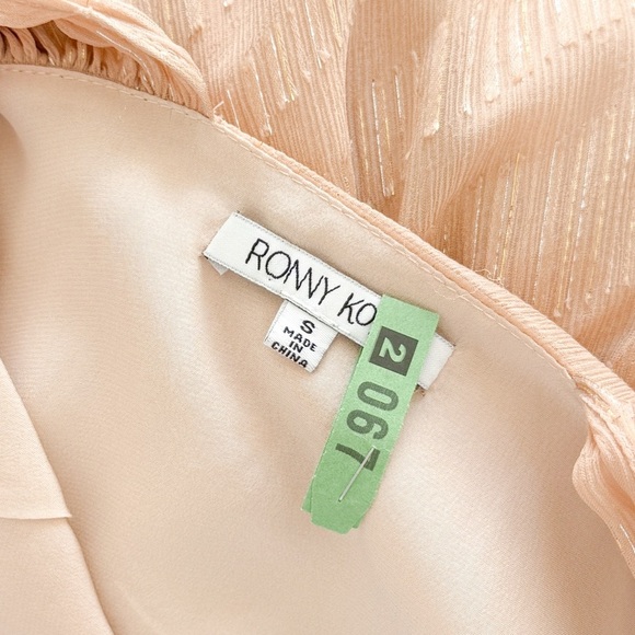 RONNY KOBO • Yuval Silk Dress in Peach - Picture 11 of 14